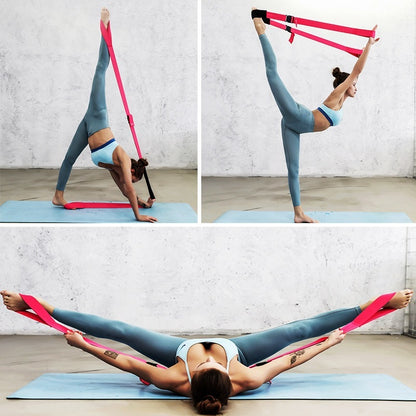Elastic Yoga Stretch Strap for Flexibility Training