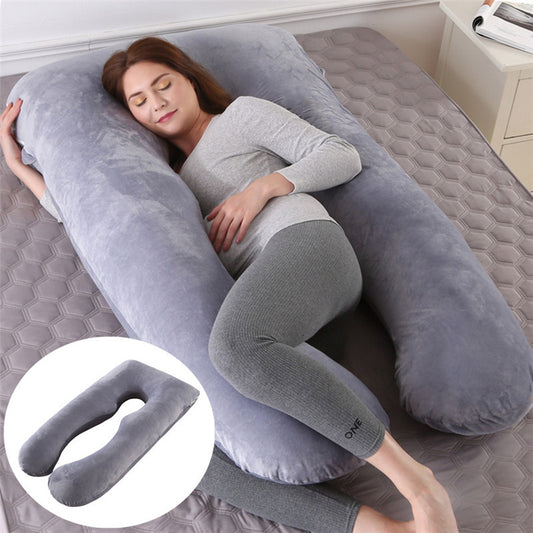 U Shape Pregnancy Pillow Ice Silk Maternity Support